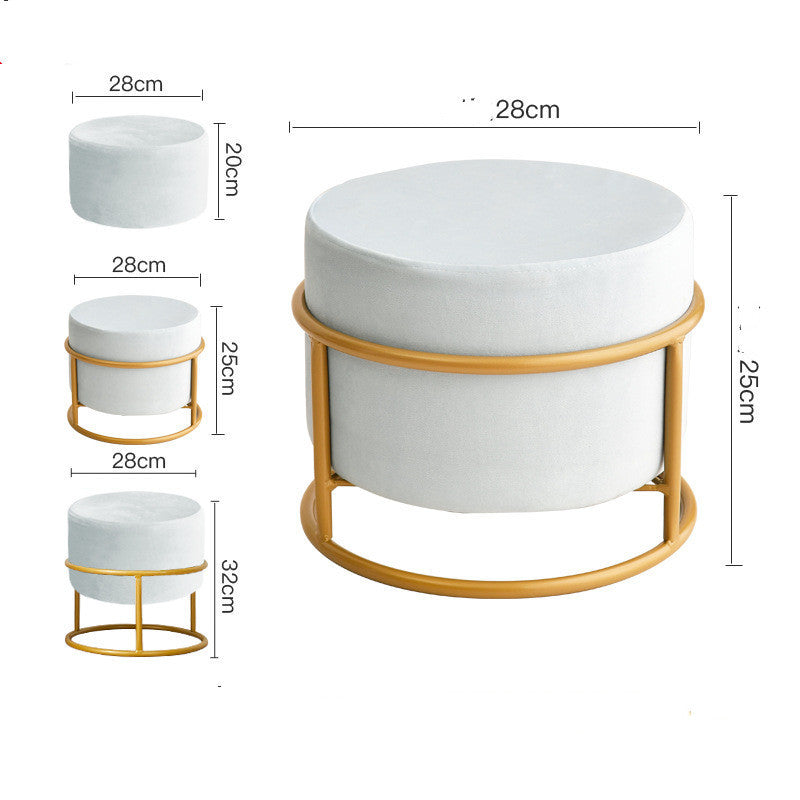 Shoe Changing Stool Light Luxury Stool Net Red Living Room Small Stool