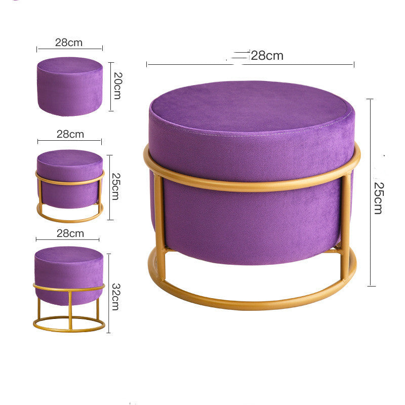 Shoe Changing Stool Light Luxury Stool Net Red Living Room Small Stool