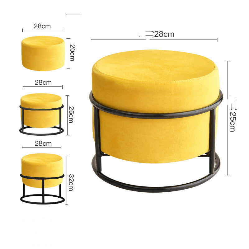 Shoe Changing Stool Light Luxury Stool Net Red Living Room Small Stool