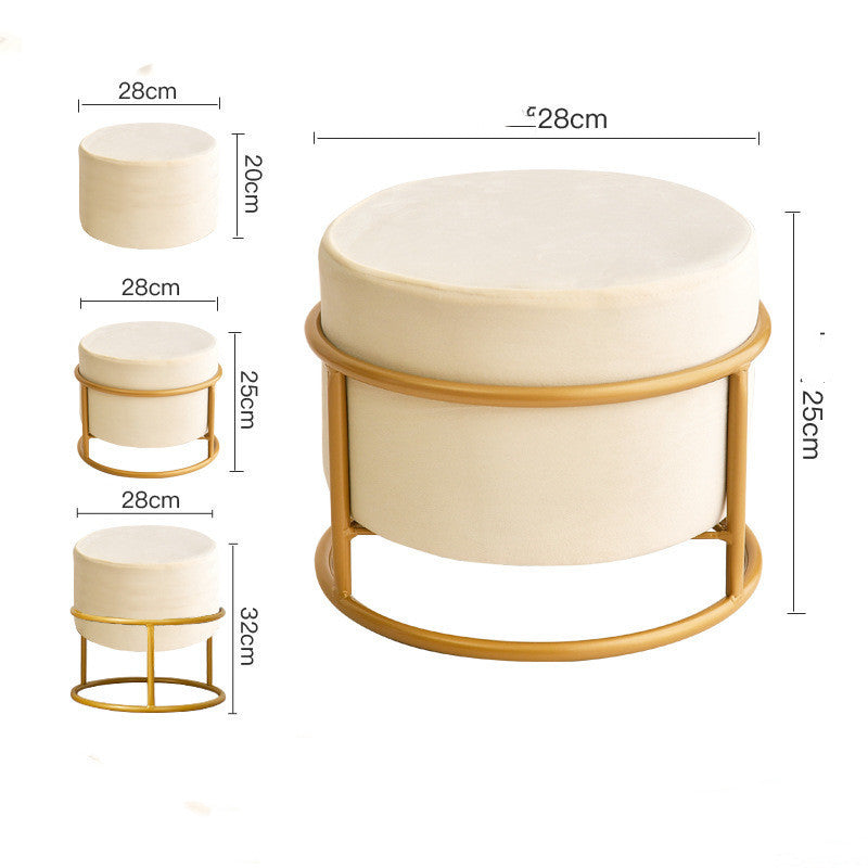 Shoe Changing Stool Light Luxury Stool Net Red Living Room Small Stool