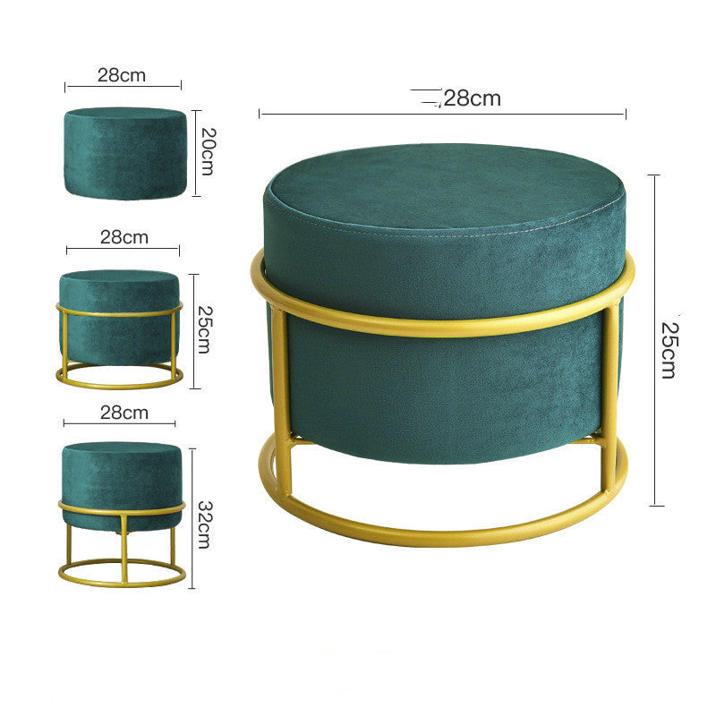 Shoe Changing Stool Light Luxury Stool Net Red Living Room Small Stool