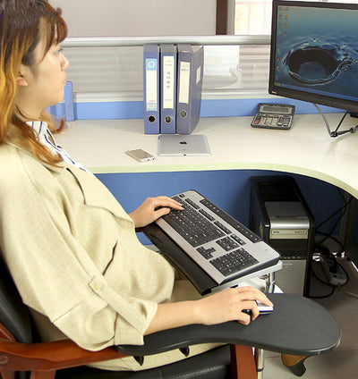 Four-legged Square-leg Office Chair Mouse And Keyboard Rest