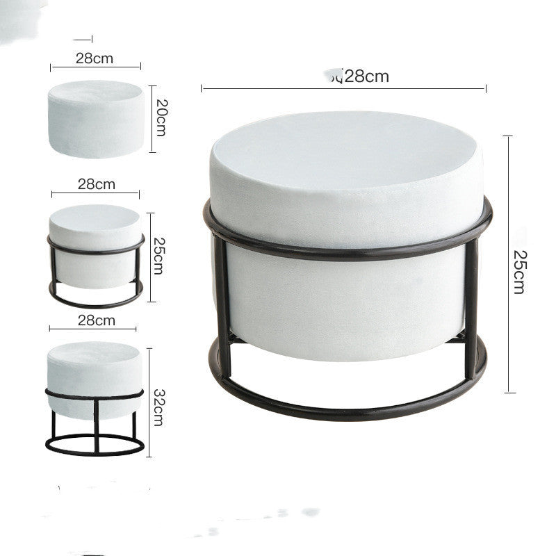 Shoe Changing Stool Light Luxury Stool Net Red Living Room Small Stool