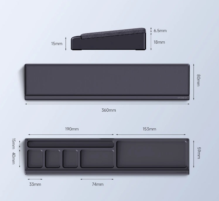 Keyboard Support Mouse Wrist Pad Desktop Storage Box