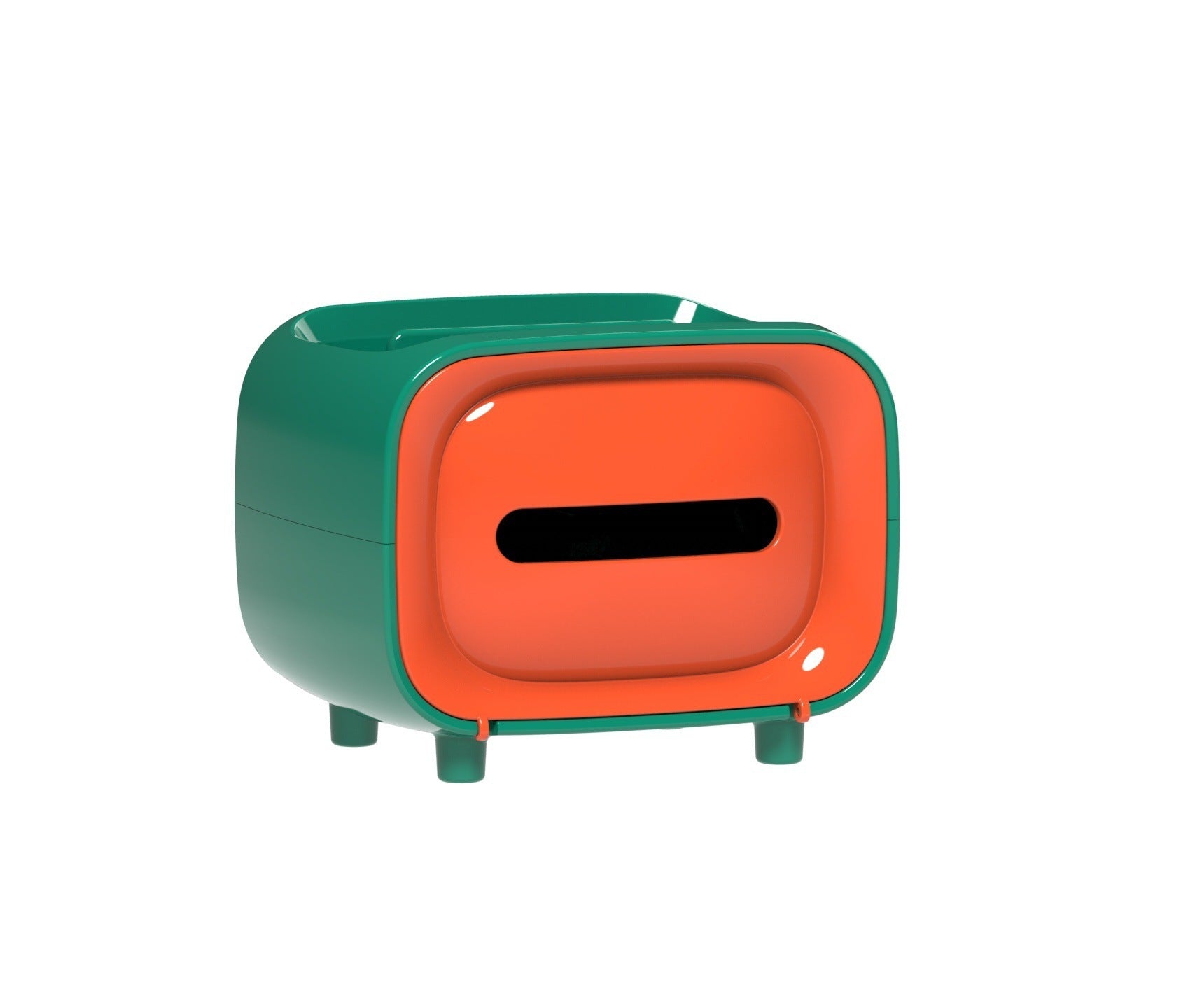 Office Desk Multifunctional Tissue Box Simple Plastic