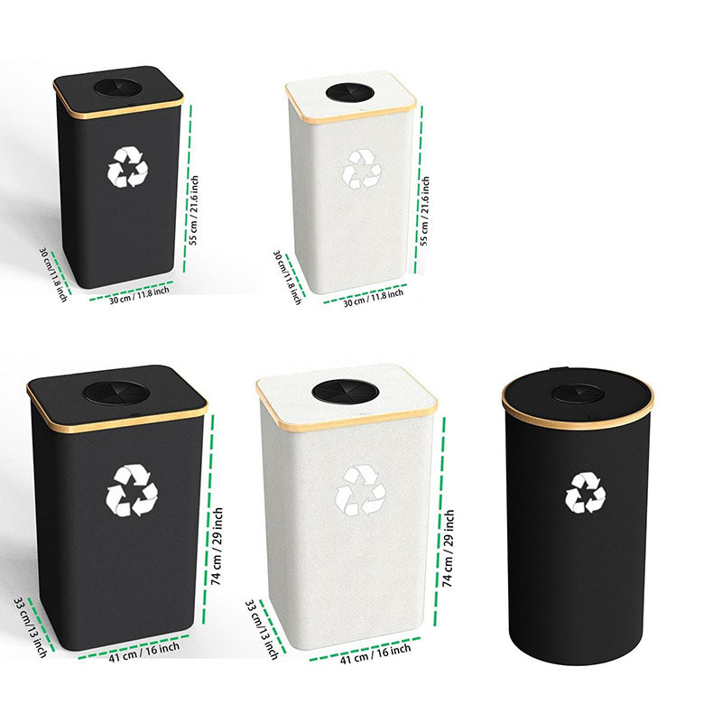 Storage Basket Removable Recycling Bottle Storage Basket Trash Can Kitchen Home Folding Recycling Bin