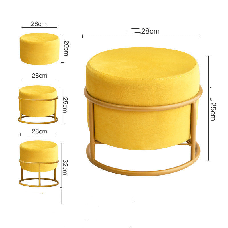 Shoe Changing Stool Light Luxury Stool Net Red Living Room Small Stool