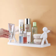 Kitchen Mounted Shelves Helpful Wash Basin Storage Holder Little Man Doll Design Wall Mounted Shelves