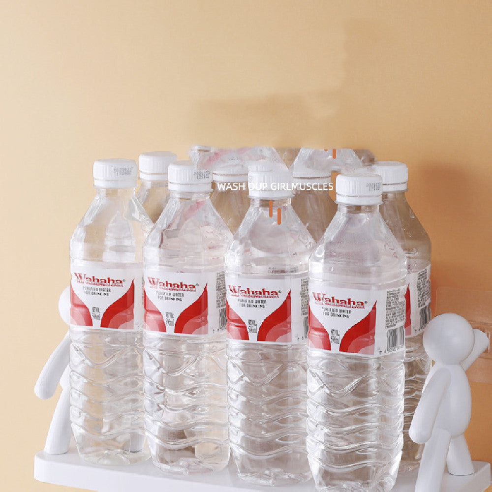 Kitchen Mounted Shelves Helpful Wash Basin Storage Holder Little Man Doll Design Wall Mounted Shelves