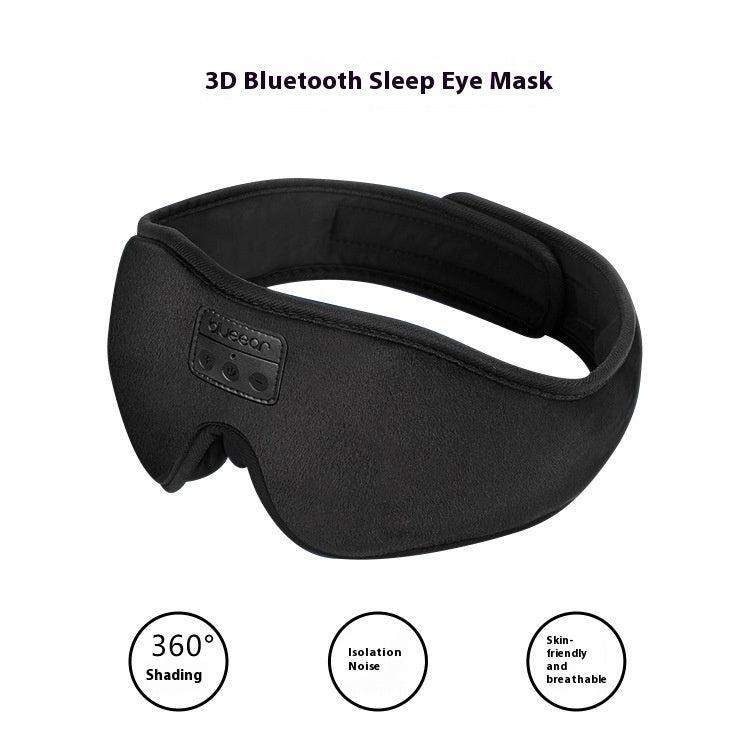 3D Bluetooth Eye Mask Blackout Sleep Office Lunch Break Eye Protection