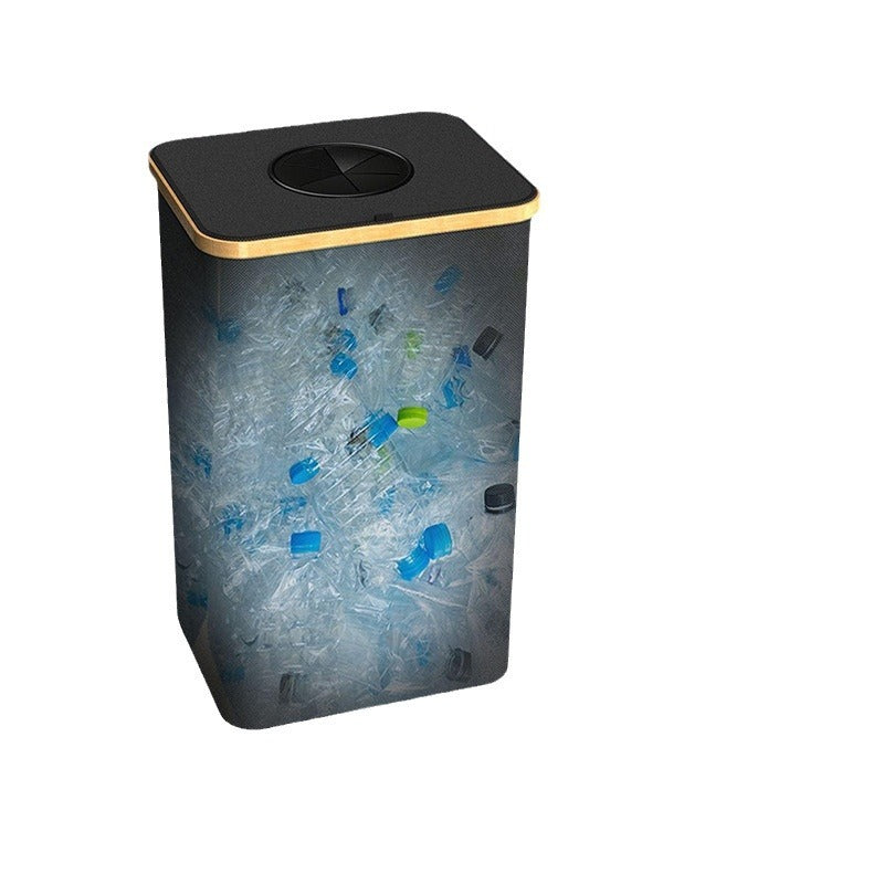 Storage Basket Removable Recycling Bottle Storage Basket Trash Can Kitchen Home Folding Recycling Bin