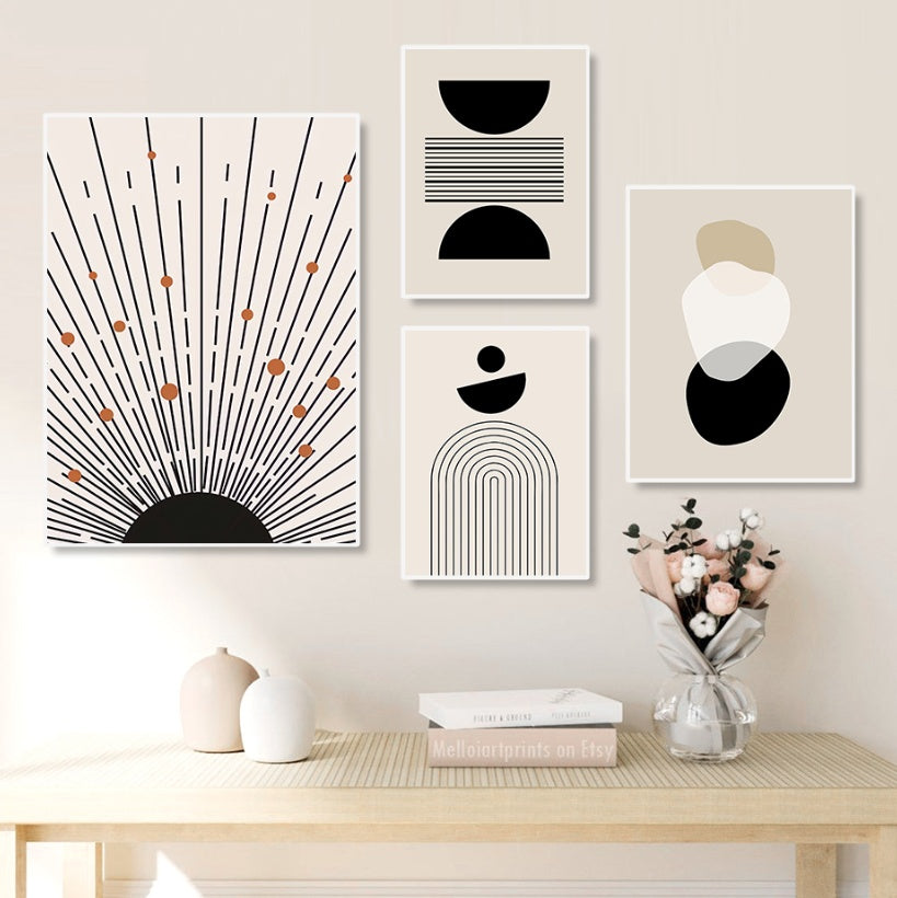 Abstract Bohemian Wall Art Poster Canvas Painting